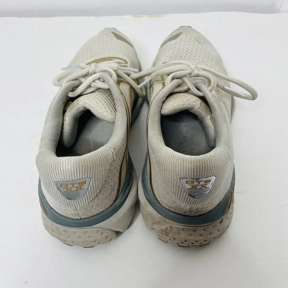Brooks Adrenaline GTS 20 Running Shoes 7.5B Womens 1202961B164 Gray Gold Sneaker - Picture 6 of 10